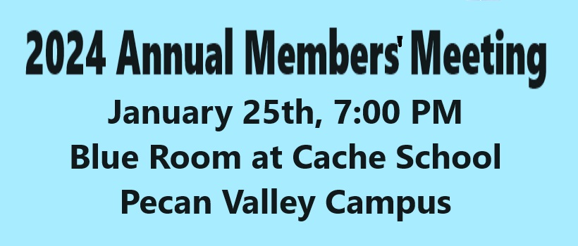 2024 Annual Members' Meeting January 25th, 7:00 PM